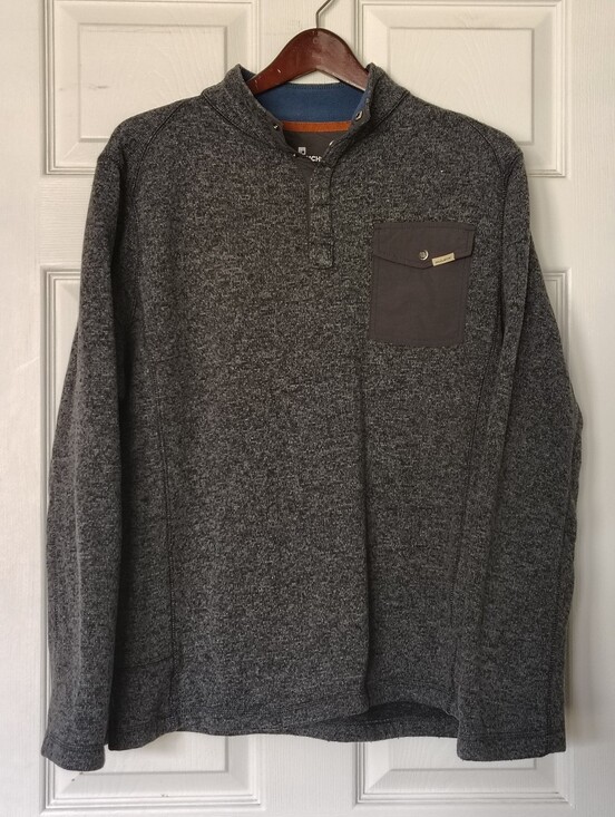 Woolrich Other - Woolrich Drifter Sweater Button Up Gray Granite Mens Sweater Pullover Size Large